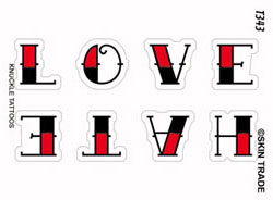 Love Hate Tattoo Design on Love Hate Tattoo Rv T343